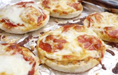 Mini pizza de bacon y queso 3 unidades