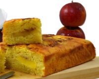 Coca de llanda con manzanas grande